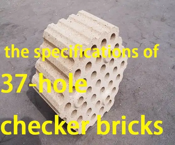 What are the specifications of 37-hole checker bricks?