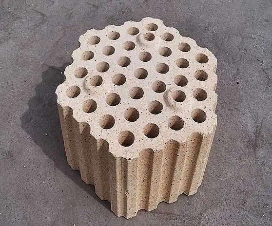 What are the key properties of 37-hole clay checker bricks?