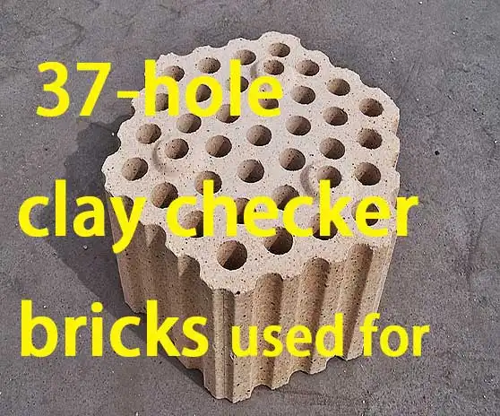 What are 37-hole clay checker bricks used for?