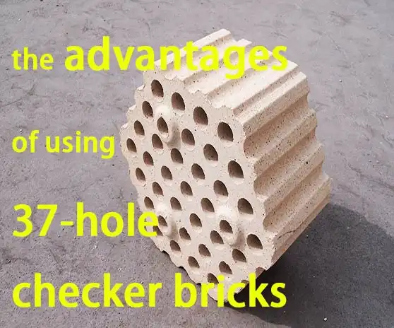 What are the advantages of using 37-hole checker bricks?